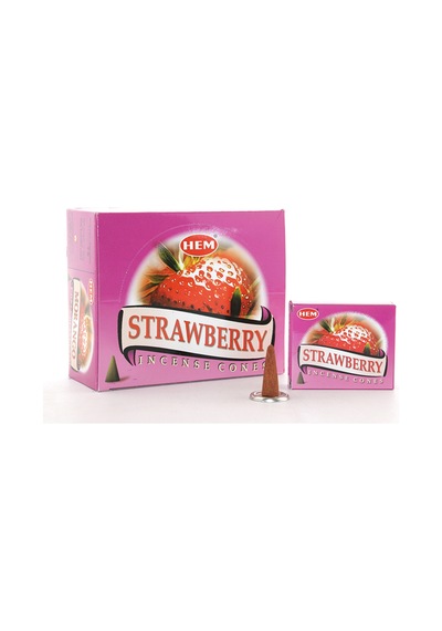 2 Adet Çilek Aromalı Konik Tütsü Konik Tütsü, Aromalı Tütsü, Scented Cones, Strawberry Incense