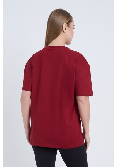 Velvoria Unisex Oversize Bordo Los Angeles T-shirt