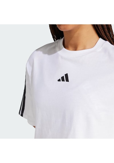 Adidas Essentials 3-stripes Cotton Loose Kadın T-shirt Jd4999 Beyaz