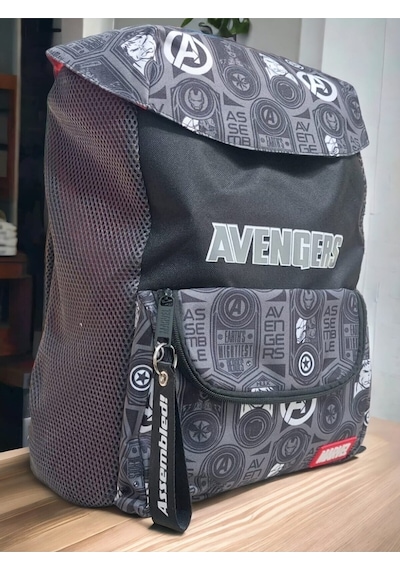 Avengers Siyah Okul Çantası Çok Renkli
