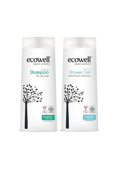 Ecowell Organik Duş Bakım Seti  (Şampuan + Duş Jeli)