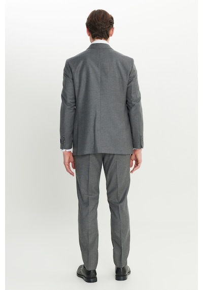 AC&Co / Altınyıldız Classics Erkek Grı Yün Slim Fit Dar Kesim Kırlangıç Yaka Kapak Cepli Takım Elbise Gri AC&Co / Altınyıldız Classics Erkek Grı Yün Slim Fit Dar Kesim Kırlangıç Yaka Kapak Cepli Takım Elbise Gri