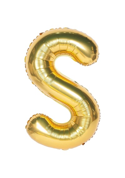 Folyo Balon M Harfi Helyum Balon 100 Cm Gold Renk - M Harf Balon - Harf Folyo Balon - M Harfli Balon Çok Renkli