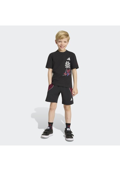 Adidas Marvel Spider-man Çocuk Siyah 2'li Takım Kg6139 Çok Renkli