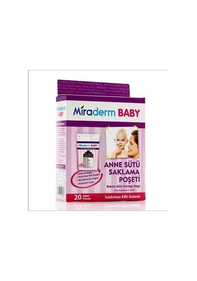 Miraderm Baby Anne Sütü Saklama Poşeti