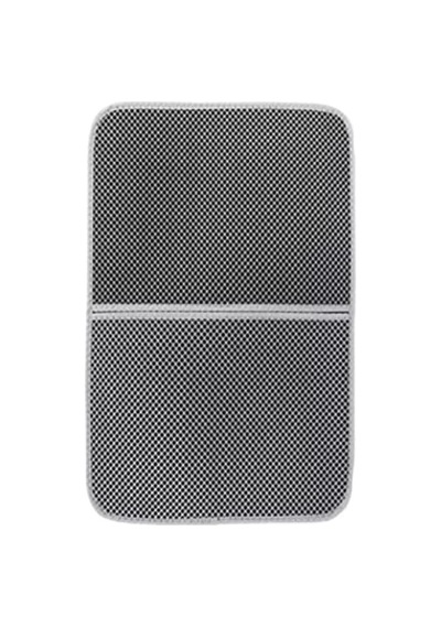 Elekli Kedi Tuvalet Önü Paspası, Katlanabilir, 82 X 60 Cm, Gri 2li