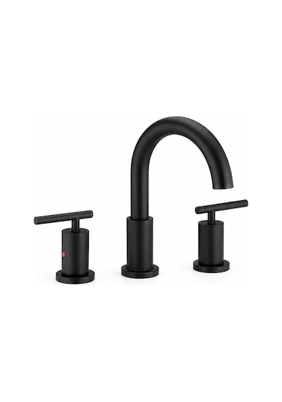 Newarc Newart 3 Delikli Lavabo Bataryası-siyah