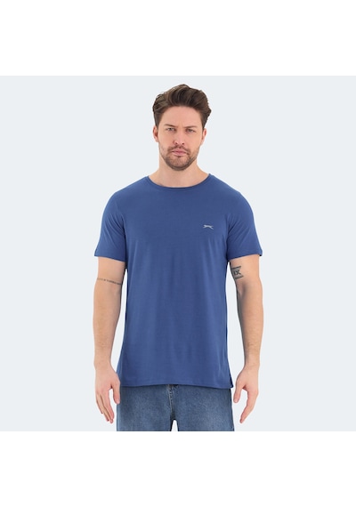 Slazenger ROSALVA Erkek  Saks Mavi Tişört