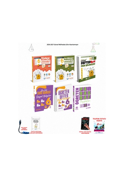 Çanta 6. Sınıf Tüm Dersler 237 6 Kitap Seti