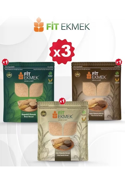 Fit Kepekli, Keten Tohumlu Ve Chia Lavaş Ekmeği 300gr