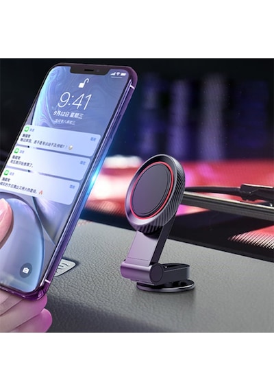 Ally Mıknatıslı Araç Telefon Tutucu Cam Ve Torpido Üstü (344010856)-Siyah
