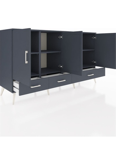 Hyperion Konsol 6 Raflı 3 Çekmeceli 4 Kapaklı 176x44x99 Antrasit- Antrasit-antrasit Hyperion Konsol 6 Raflı 3 Çekmeceli 4 Kapaklı 176x44x99 Antrasit- Antrasit-antrasit