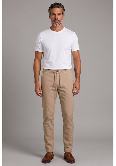 Bisse Bej Jogger İpli Spor Pantolon Pns26y26105 E07
