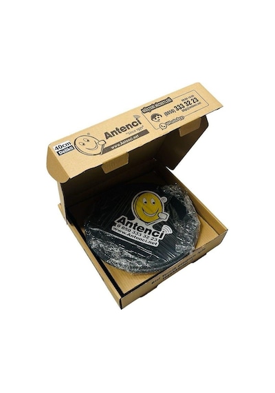 Antenci 40cm Delikli Karavan Çanak Anten Seti + Mag 6303 Dijital Uydu Bulucu