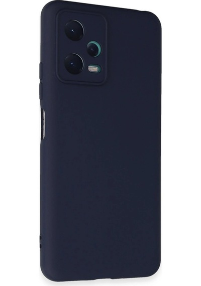 Gld-spt- Newface Xiaomi Redmi Note 12 5g Kılıf Nano İçi Kadife Silikon - Lacivert