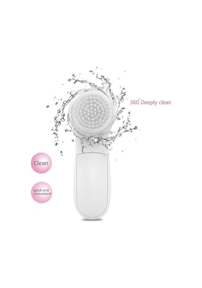 5 In 1 Pilli Yüz Temizleme,masaj Ve Peeling Fırça Seti Sünger Set