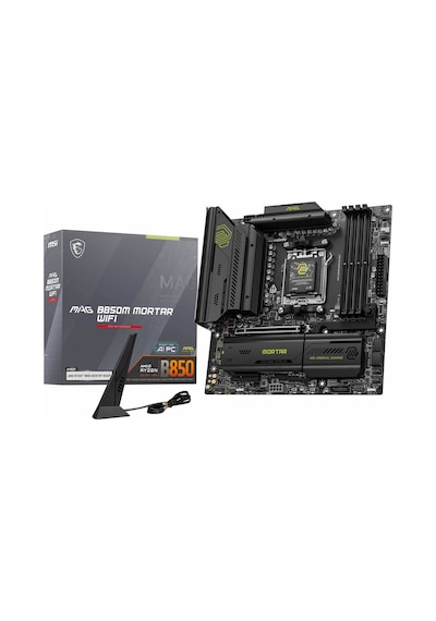 Msı Mag B850m Mortar Wifi Ddr5 8200mhz Oc M.2 Hdmı/usb-c Pcıe 5.0 Am5 Matx Anakart