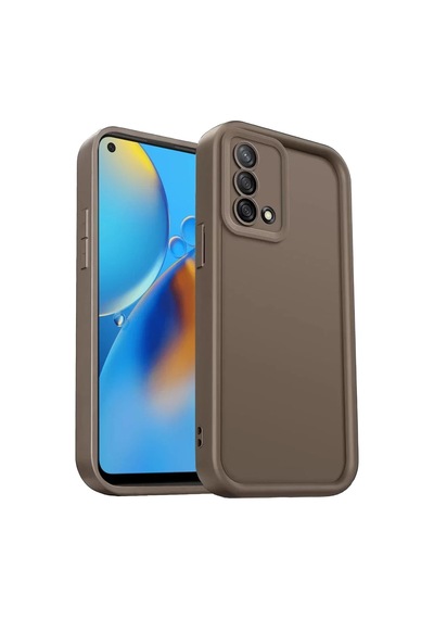 Newface Oppo A74 4g Kılıf Viera Silikon - Kahverengi