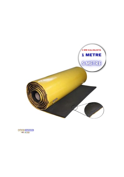 Kauçuk Sünger 6mm 100cmx5mt Kendinden Yapışkanlı Yalıtım Lev Tdrtr