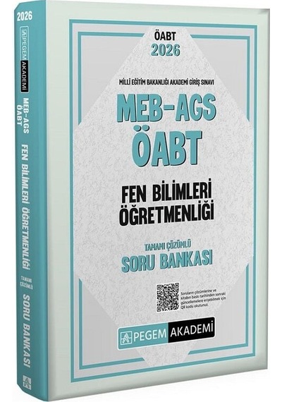 Pegem 2026 Öabt Meb-ags Fen Bilimleri Öğretmenliği Soru Bankası Çözümlü Pegem Akademi Yayınları