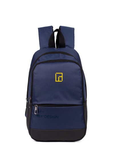 Esvelans Unisex Mini Sırt Çantası, Çok Gözlü Günlük Sırt Çantası Lacivert