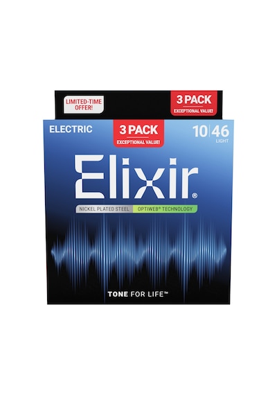 Elixir 010-046 Optiweb Elektro Gitar Teli Ekonomik 3'lü Set 16572