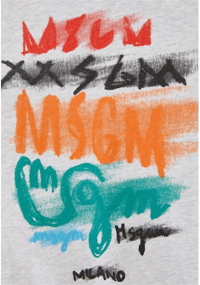 Msgm Çocuklar Için Fermuarlı Kapüşonlu Sweatshirt Gri