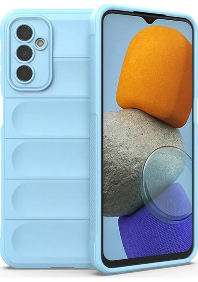 Newface Samsung Galaxy M23 Kılıf Optimum Silikon - Sky Blue Açık Mavi