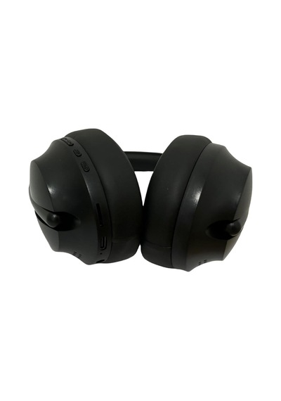 Kulak Üstü Kablosuz Uyumlu Bluetooth Kulaklık Stereo Gürültü Önleyici Katlanabilir Dahili Mikrofon Siyah - 586749383