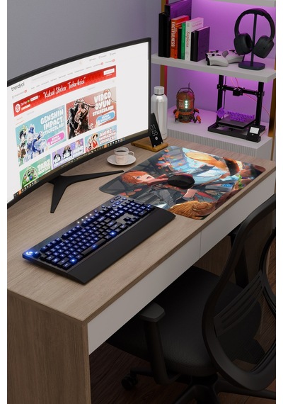 Childe Genshin Impact Anime Gacha V2 - 48x40 Xl Gaming Mouse Pad Fare Altlığı