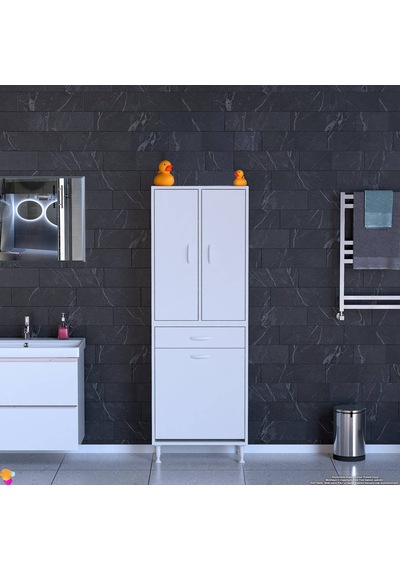 Eliusta Reli Dolap Beyaz Çok Kullanımlı 65 Cm Eninde Banyo Dolabı 60x171x32,5 Cm 2 Kapak 6 Raf Dolap Beyaz Eliusta Reli Dolap Beyaz Çok Kullanımlı 65 Cm Eninde Banyo Dolabı 60x171x32,5 Cm 2 Kapak 6 Raf Dolap Beyaz