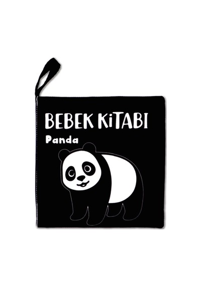 Tox Siyah Beyaz Vahşi Hayvanlar Kumaş Sessiz Kitap T138 - Bez Kitap