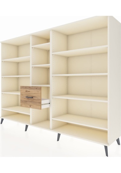 Hyperion Dolap 11 Raflı 3 Çekmeceli 220x44x163 Aytaşı-aytaşı/çam Aytası/atlas Çam - Aytası Hyperion Dolap 11 Raflı 3 Çekmeceli 220x44x163 Aytaşı-aytaşı/çam Aytası/atlas Çam - Aytası