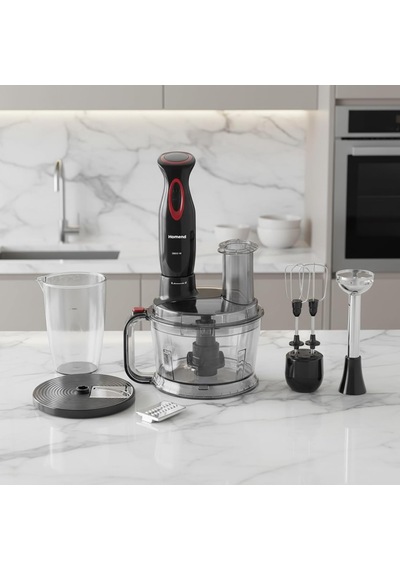 Functionall 2851h Mutfak Robotu Siyah Kırmızı Acı Kahverengi