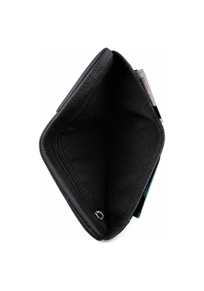Alphaclub Bag Kadın Çok Bölmeli Kartlıklı Çıtçıt Kapamalı Cüzdan Mat Siyah