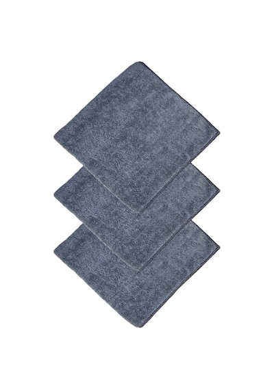 Larımar Mikrofiber Kalın Süper Emici Araç Kurulama Temizlik Bezi Gri 10'lu 40 x 40 CM
