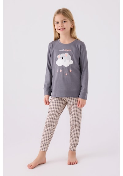 Arnetta Kız Çocuk Antrasit Pijama Takımı Antrasit