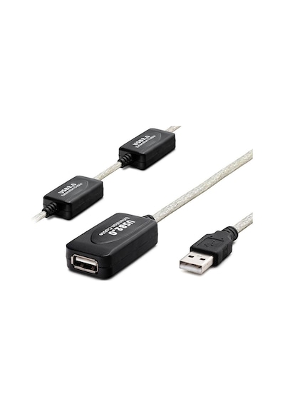Usb Uzatma Kablosu 25 M - Silver Siyah Hdx7546 Evimdeyokyok