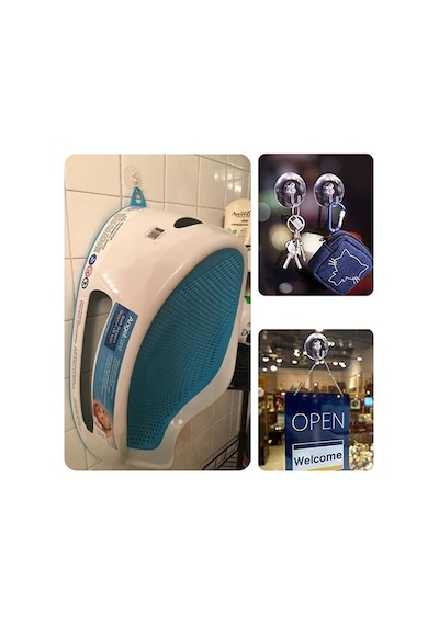 Askılı Vantuz Öpücük 4 Cm 12 Adet Büyük Kancalı Cam Vantuzu Pvc Vantuz Mutfak Banyo Pencere Ve Kapı Camı Vantu Genel