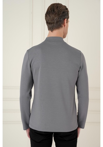 Efor Ts 894 Slim Fit Füme Spor T-shirt Füme