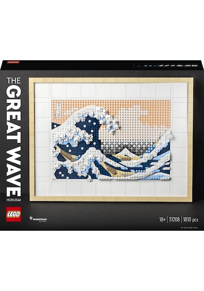 LEGO® Art Hokusai – Büyük Dalga 31208 - Yetişkinler için Koleksiyonluk Kanvas Tablo Yapım Seti (1810 Parça)