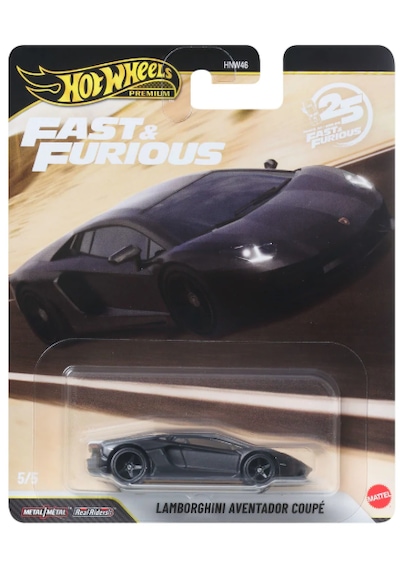 Hot Wheels Premium Fast & Furious Lamborghini Aventador Coupe Siyah