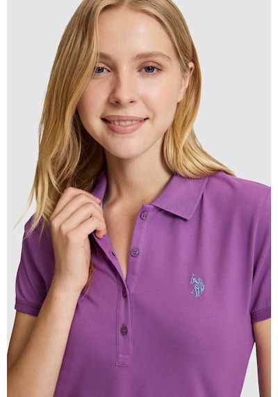 U.S. Polo Assn. U.s. Polo Assn. Kadın Menekşe Tişört Basic 50321818-vr037 Menekse