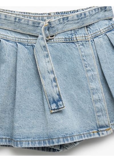 Koton Pamuklu Cepli Kemer Detaylı Denim Şort Etek Lıght Indıgo 5skg40048ad Açık Mavi Koton Pamuklu Cepli Kemer Detaylı Denim Şort Etek Lıght Indıgo 5skg40048ad Açık Mavi