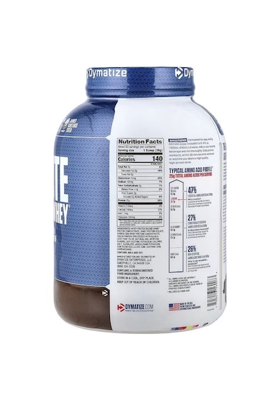 Dymatize, Elite 100% Whey Protein Powder, Rich Chocolate, 5 Lbs 2.3 Kg Çikolata