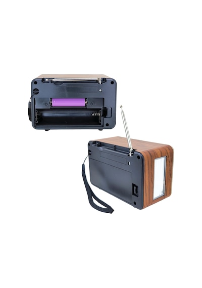 Hedyex Ns-6675bt Retro Nostaljik Radyo Bluetooth Usb/tf/fm Yandan Fenerli Usb-c Şarjlı Müzik Kutusu