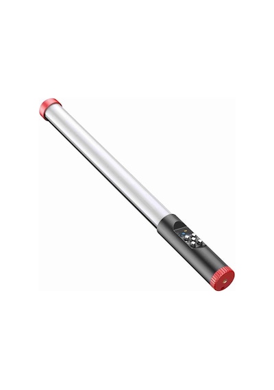 Fuchsia Fm-128rgb Oled Ekran Göstergeli Rgb Led Işıklı Su Geçirmez Aydınlatma Çubuğu Siyah