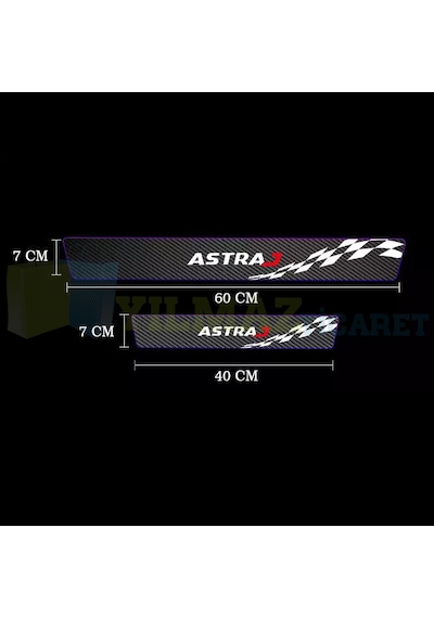 Opel Astra J Karbon Kapı Eşiği Koruma Oto Sticker 4 Parça