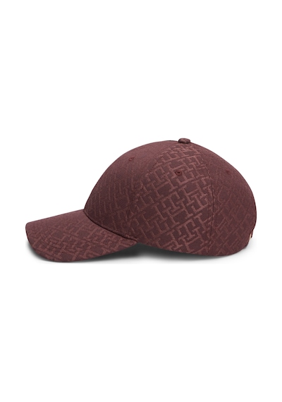 Tommy Hilfiger Th Monogram Cap Kadın Kırmızı Şapka - Aw0aw18058