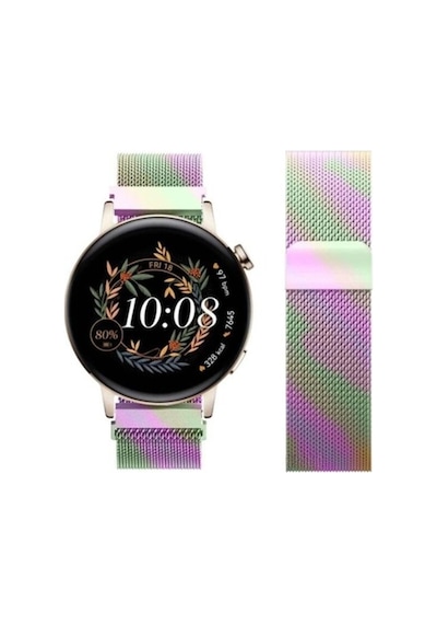 Huawei Watch Gt3 Elegant / Gt2 42mm Uyumlu 20mm Manyetik Milanese Loop Metal Kordon
